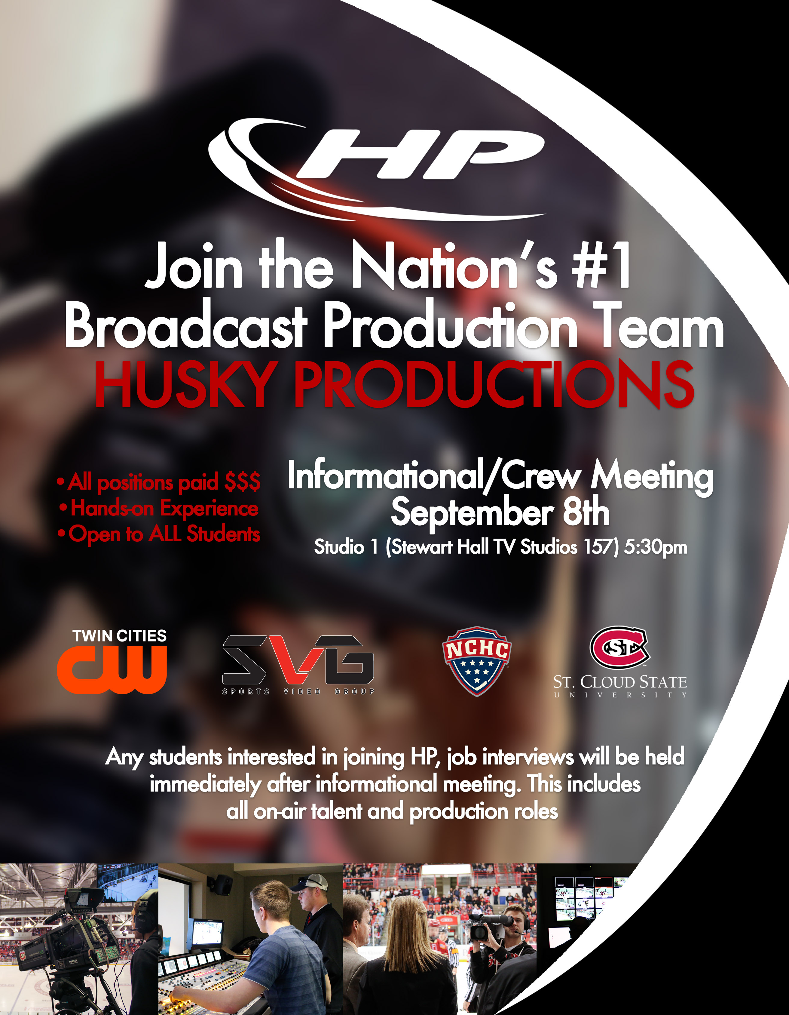 Husky Productions Meeting Poster