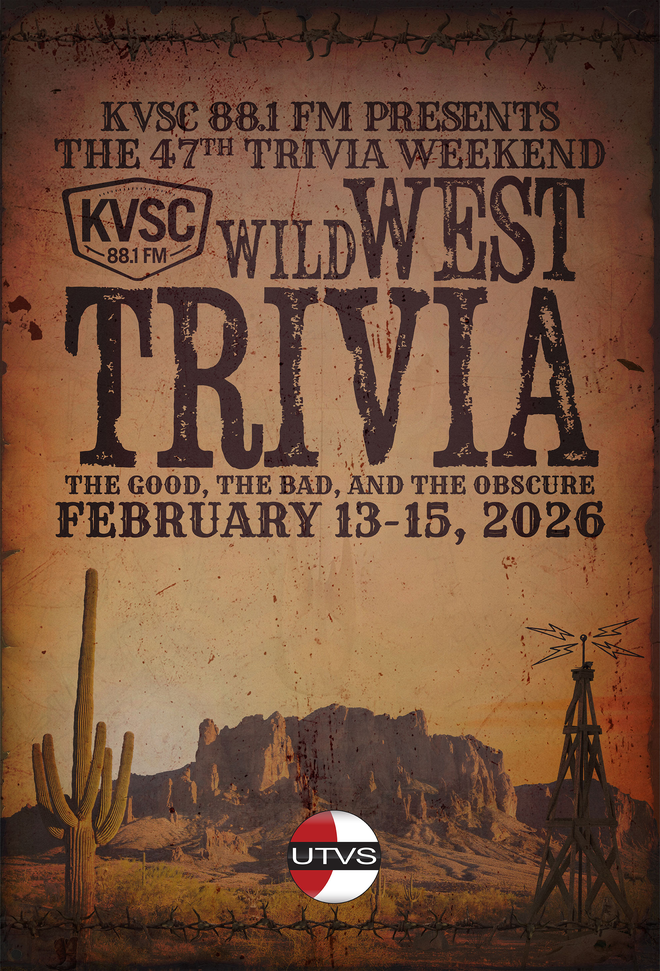 This is the Wild West Trivia UTVS Show Poster.